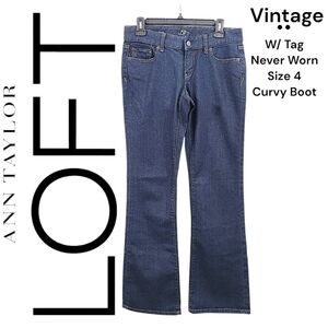 Ann Taylor LOFT Curvy Boot Jeans Vintage Size 4 With Tag Never Worn